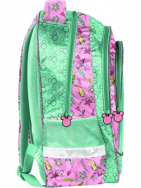 Paso Minnie Schulranzen Grundschule mit Flaschenhalter Mehrfarbige 29 x 19 x 41cm