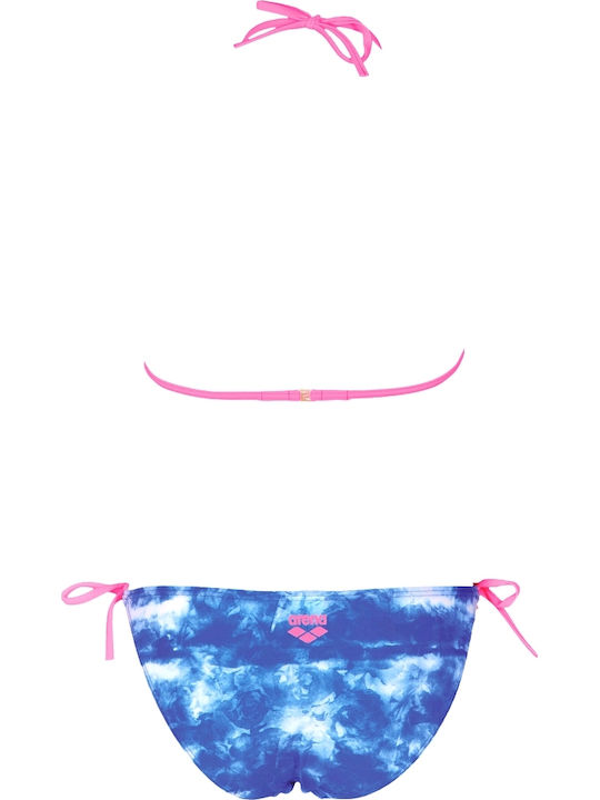 Arena Sport Bikini Set Triangle Top & Slip Bottom with Laces Clouds Blue