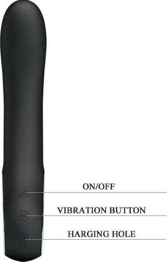 Pretty Love Alston Classic Vibrator 20cm Black