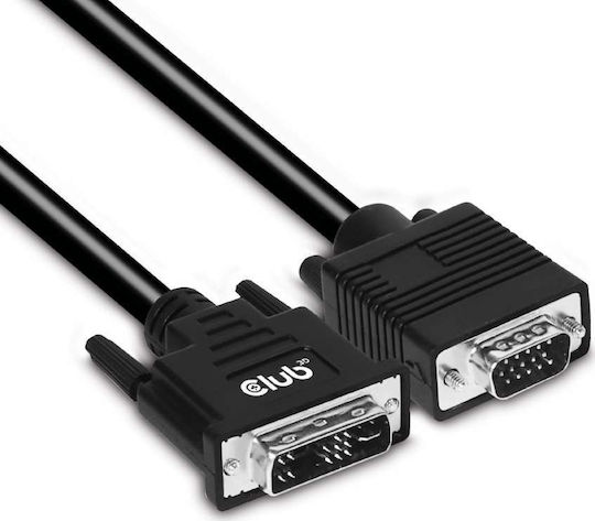 Club3D 3m DVI-A male to VGA male Cable Black (CAC-1243)