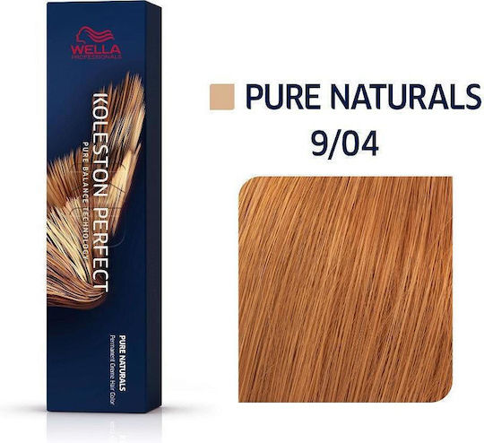 Wella Koleston Perfect Me+ Pure Naturals Βαφή Μαλλιών 9/04 Ξανθό Πολύ Ανοιχτό Φυσικό Κόκκινο 60ml