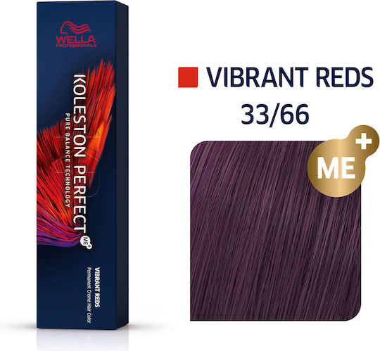Wella Koleston Perfect Me+ Vibrant Reds Haarfärbemittel 33/66 Intensives Dunkelbraunes Dunkle Violett 60ml