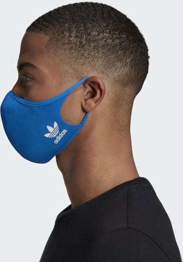 adidas Μάσκα Προστασίας Υφασμάτινη XS/S σε Μπλε χρώμα H32392 3τμχ
