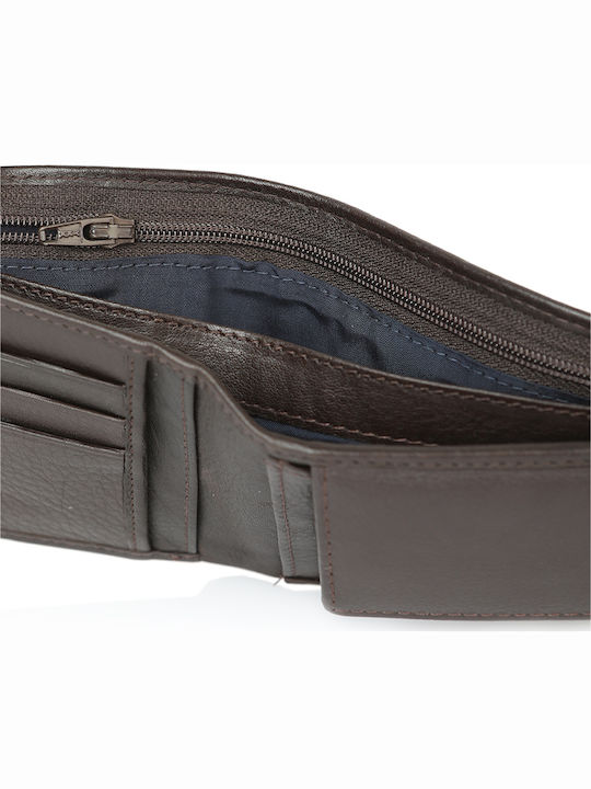 Leather Men's Wallet Classic Brown