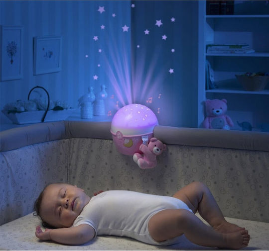 Chicco Παιχνίδι Ύπνου Next2 Stars με Μουσική και Φως για Νεογέννητα Ροζ