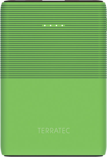 TerraTec P50 Pocket Power Bank 5000mAh cu Port USB-A și Port USB-C Verde