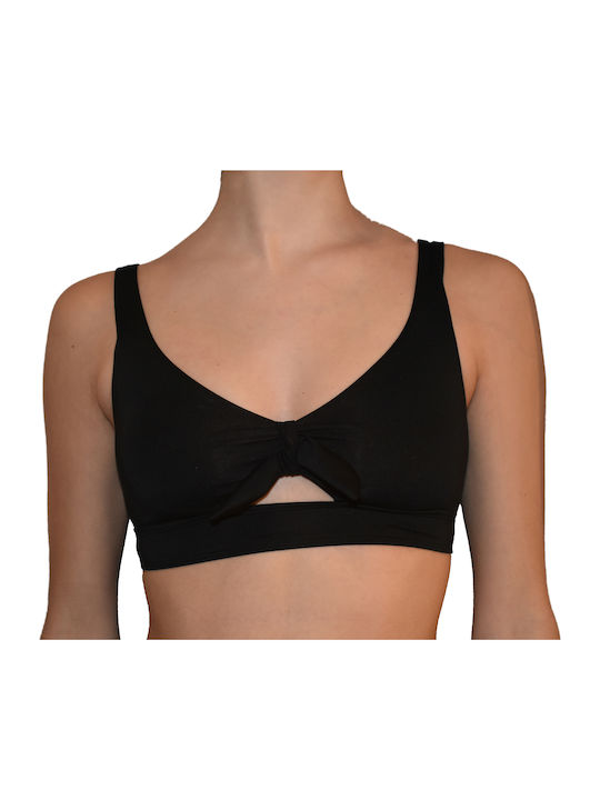 Bikini Μπουστάκι B Cup με Ενίσχυση Μαύρο