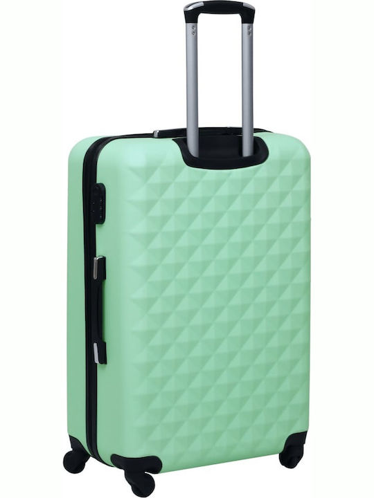 vidaXL vidaXL Hart Türkis Reise Koffer Maximalhöhe 76cm mit 4 Räder Koffer-Set 3 Stück