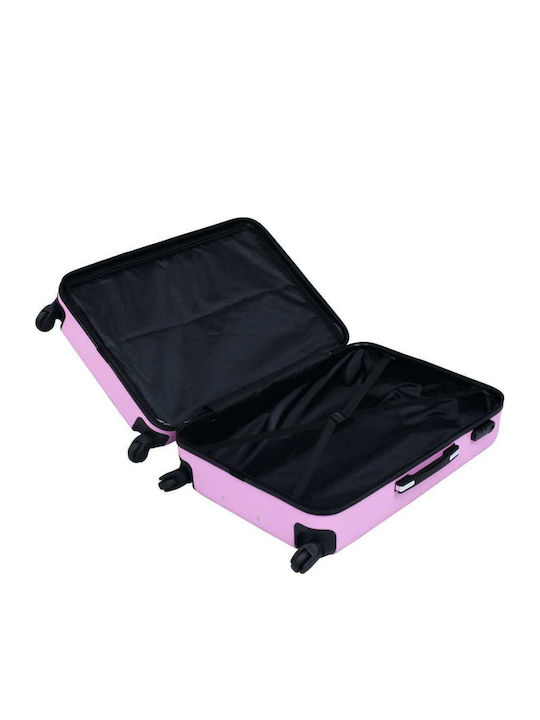 vidaXL Valize De Călătorie Scleroase Lila Înălțime Maximă 76cm Cu 4 Roți Set 3 Buc