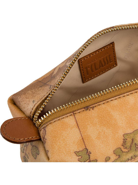Toiletry Bag in Tabac Brown color