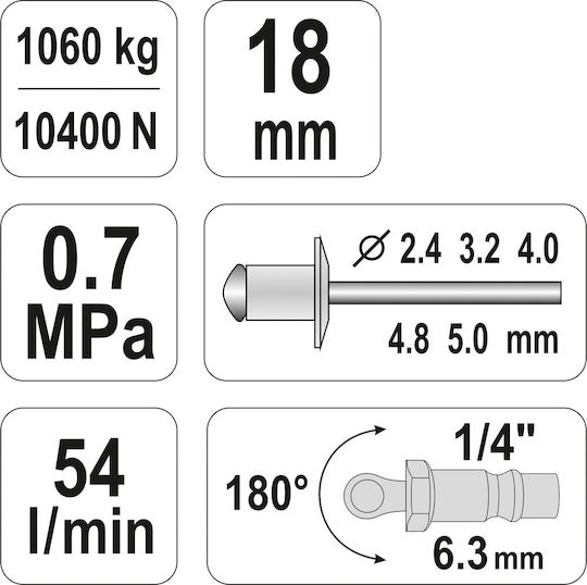 Yato Air Riveter YT-36171