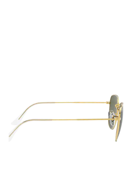 Ray Ban Frank Unisex Γυαλιά Ηλίου με Χρυσό Μεταλλικό Σκελετό και Πράσινο Polarized Φακό RB3857 919658