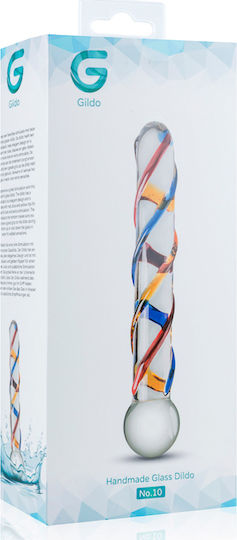 Gildo Glass Dildo No. 10 Γυάλινο Dildo Transparent 18cm