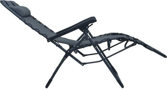vidaXL Lounger-Armchair Beach Gray 65x50cm