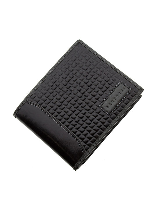 520-202 Кожен Мъжки Портфейл Черен