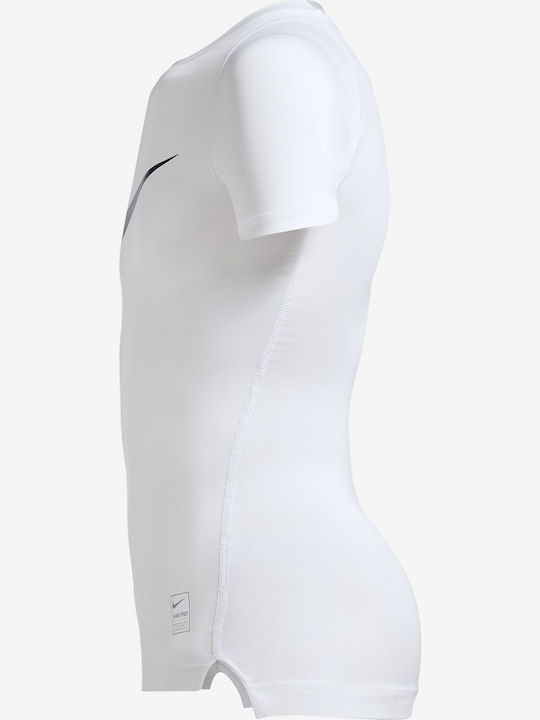 Nike Compression Παιδική Ισοθερμική Μπλούζα Λευκή