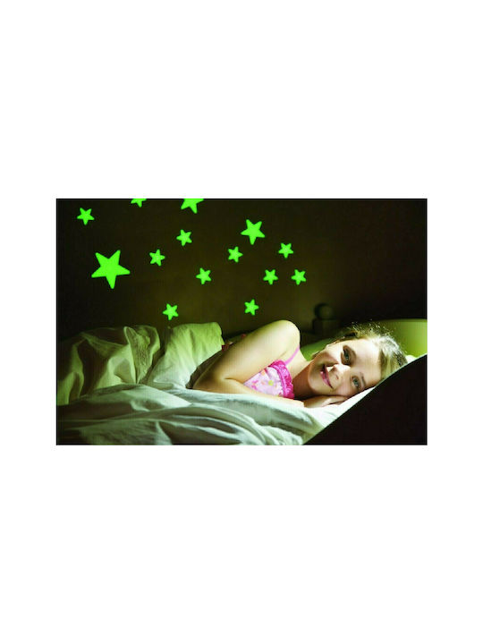 4M Kids Glow-in-the-Dark Wall Sticker Stars Yellow 18x13cm 60pcs