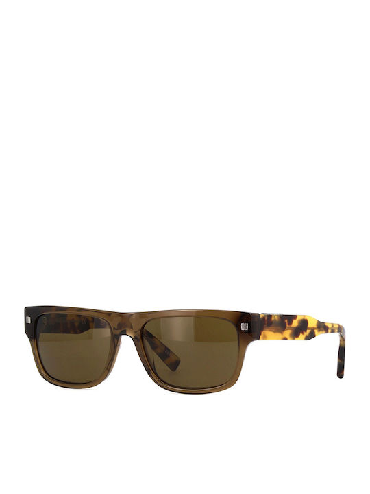 Zegna Unisex Sunglasses with Brown Frame and Brown Lens EZ0088 51J