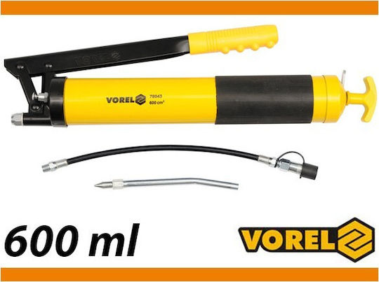 Vorel Hand Grease Gun Straight & Flexible Pipe 1.7kg