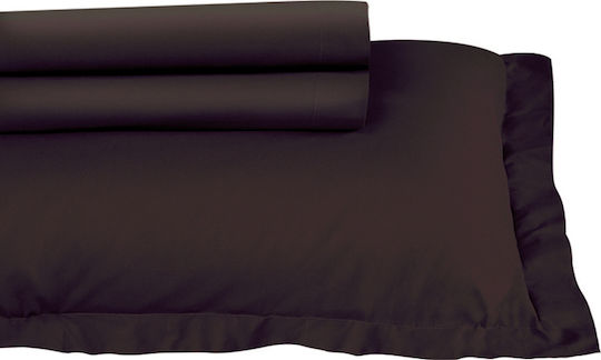 Das Home Casual 952 Σετ Μαξιλαροθήκες Oxford Καφέ 50x70εκ.