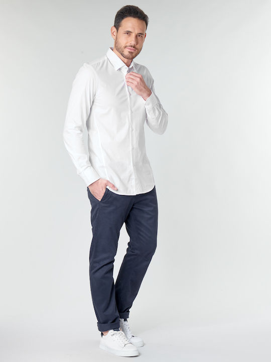 Dressed Langärmlig Baumwolle Hemd Weiß