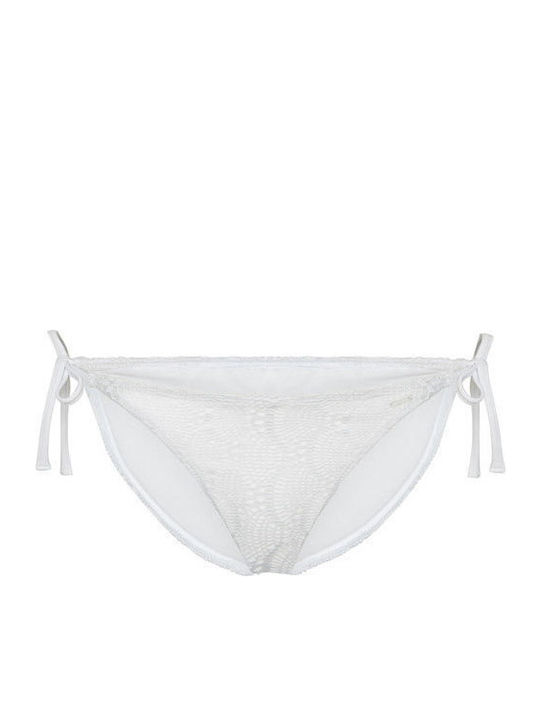 Romina Bikini Slip with Ties White