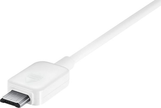 Samsung Μετατροπέας micro USB male σε micro USB male Λευκό 1τμχ EP-SG900UWEGWW