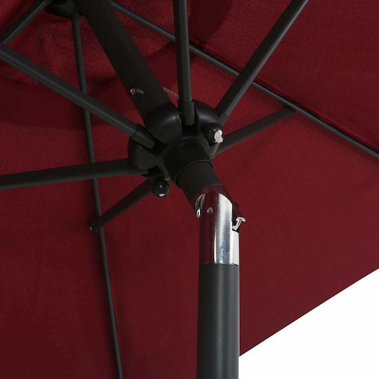 Rundschreiben Aluminium Burgundische Garten- und Terrassen-Sonnenschirm F2m