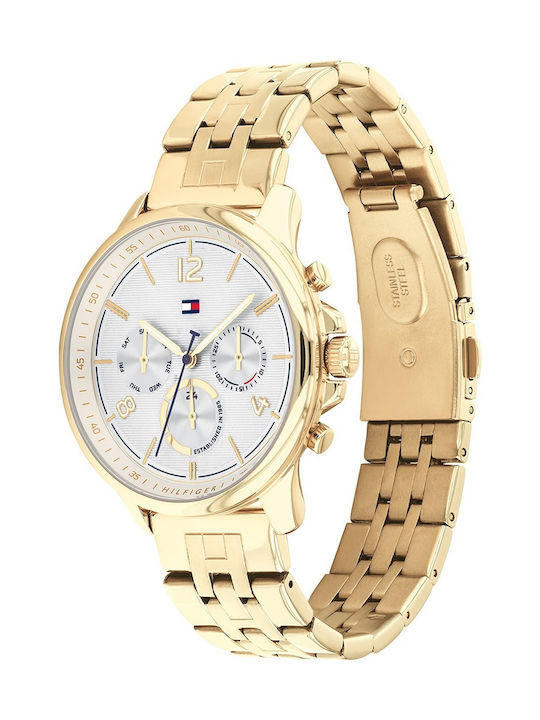 Tommy Hilfiger Harper Women's Watch Chronograph with Gold Metal Bracelet