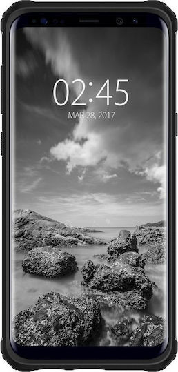 Spigen Rugged Armor Extra Back Cover Σιλικόνης Μαύρο (Galaxy S8+)