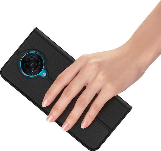 Dux Ducis Skin Pro Book Piele artificială Negru (Poco F2 Pro)
