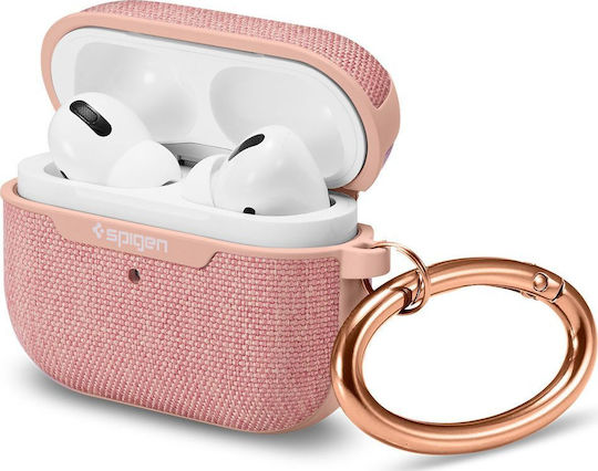 Spigen Urban Fit Silicone Case with Keychain Rose Gold for Apple AirPods Pro
