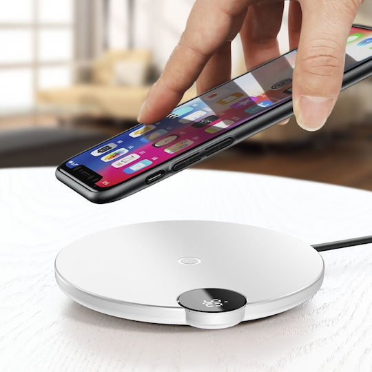Baseus Ασύρματος Φορτιστής (Qi Pad) 10W Λευκός (WXSX-02)