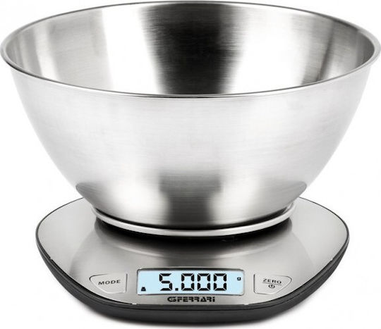 G3Ferrari G20062 Digital Küchenwaage mit Eimer bis 5kg Inox