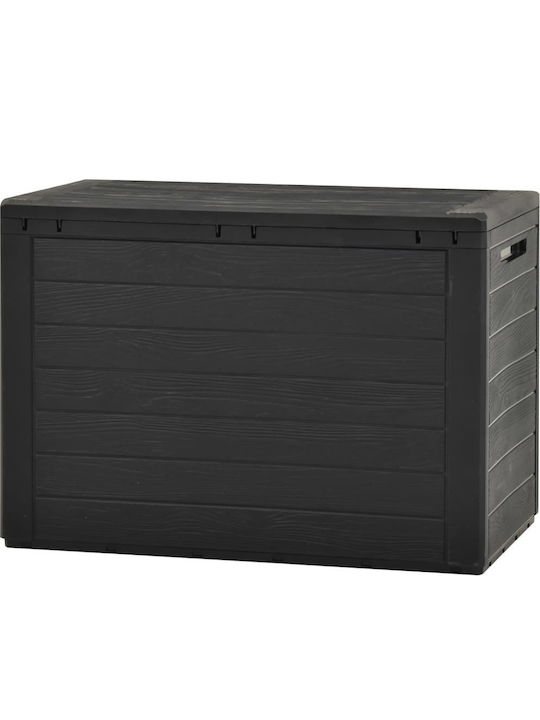 vidaXL Polypropylene Outdoor Storage Box 190lt Gray 78x44x55cm