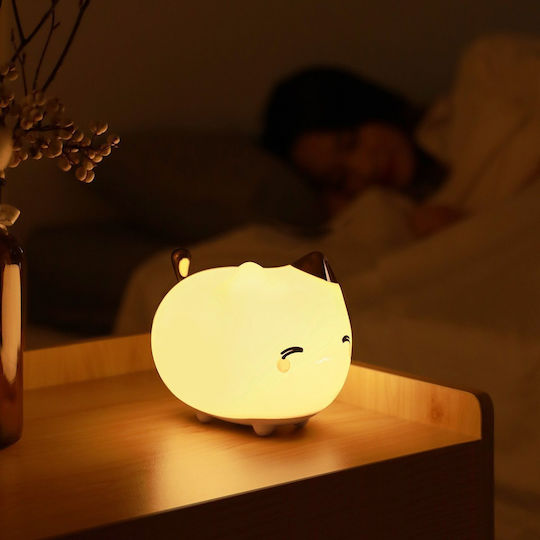 Baseus Lumini LED Lampă decorativă pentru copii Kitty Alb 14.2x10x11.2εκ.
