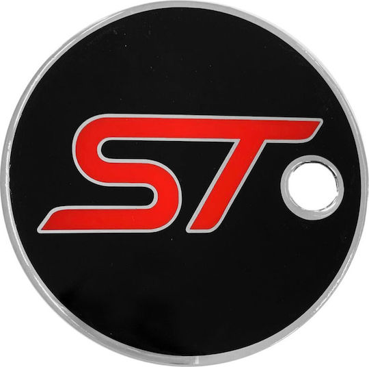 Race Axion Car Signal Stickers with Enamel Coating Ford Fiesta ST 2001-2008 for Car Gas Cap in Black Color 1pcs