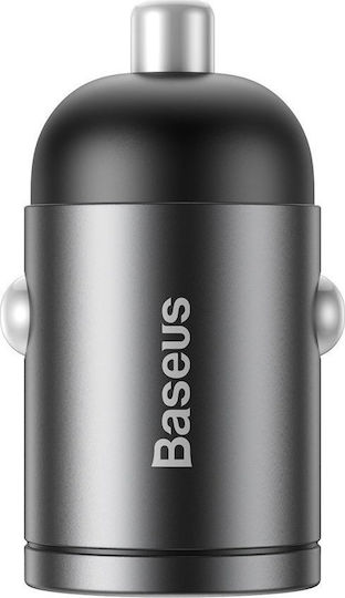 Baseus Tiny Star Mini PPS 30W 5A Fast Charging Car Charger with One Port: 1xType-C Grey