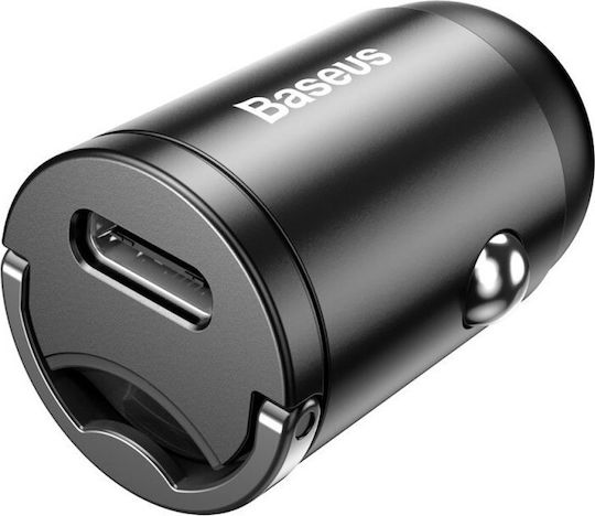Baseus Tiny Star Mini PPS 30W 5A Fast Charging Car Charger with One Port: 1xType-C Grey