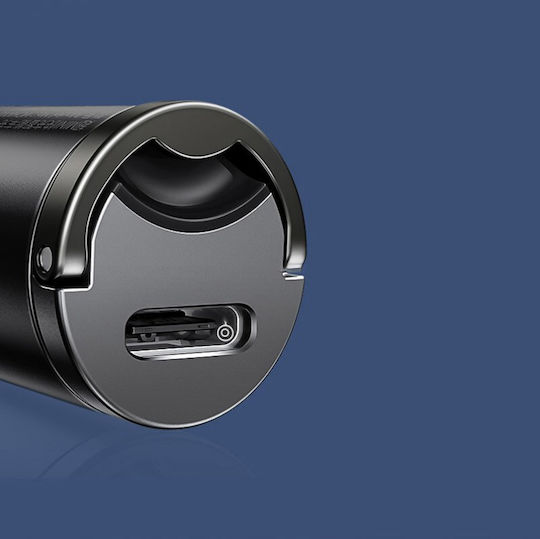 Baseus Tiny Star Mini PPS 30W 5A Fast Charging Car Charger with One Port: 1xType-C Grey