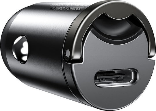 Baseus Tiny Star Mini PPS 30W 5A Fast Charging Car Charger with One Port: 1xType-C Grey