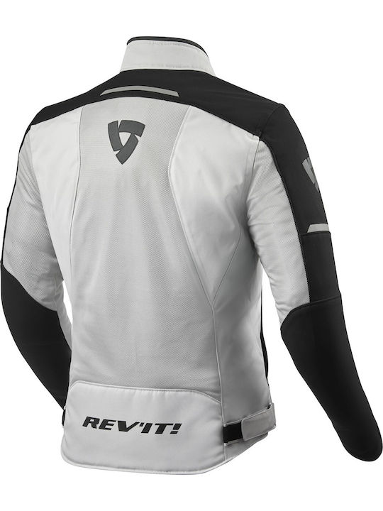 Rev'IT Airwave 3 Sommer Herren Motorradjacke Silver/Black FJT273-4050