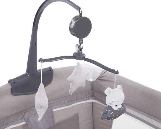 Kikka Boo Dessine Moi Кошара за игра 2 Нива с Променяща се Повърхност & Матрак Сив 120x60см