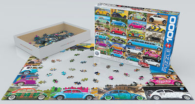 VW Beetle Gone Places Official Product VW Puzzle 2D 1000 Bucăți