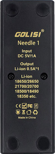 Golisi Needle 1 USB Charger Batteries Li-ion Size 18650/26650