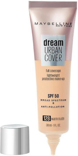 Maybelline Dream Urban Cover Liquid Make Up SPF50 128 Warm Nude 30ml