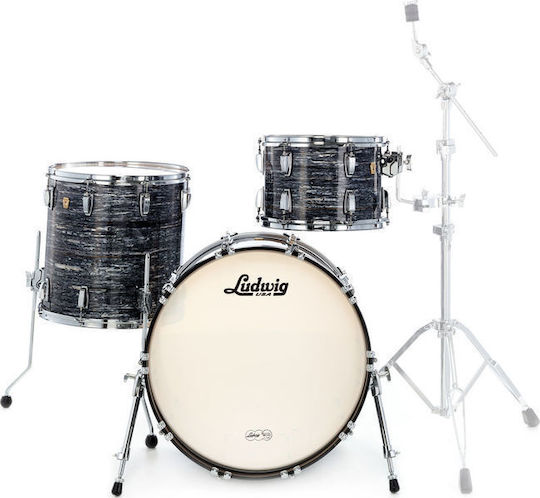 Ludwig Classic Maple Pro Beat Schlagzeug-Set Vintage Schwarz Perlmuttermuschel