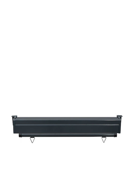 vidaXL Terrace Sideway Sunshade Roller Black 1x2.5cm