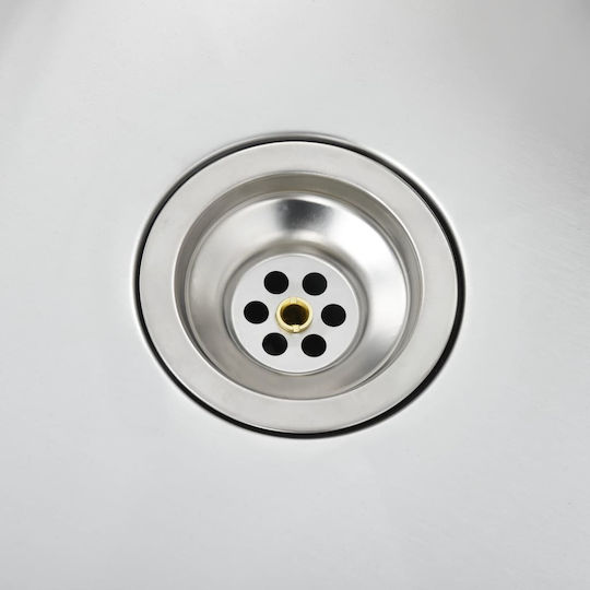 vidaXL 145079 Ένθετος Inox Brushed Μ76xΠ44cm Ασημί vidaXL 145079 Ένθετος Inox Brushed Μ76xΠ44cm Ασημί
