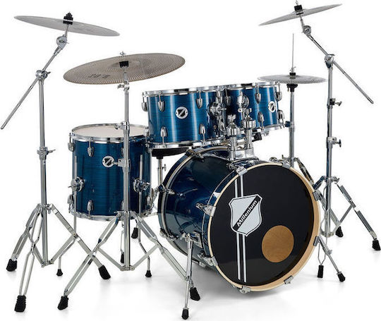 Millenium Hybrid Practice Set Schlagzeug-Set Blaue Fütterung